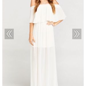 Hacienda maxi dress - wedding cake chiffon